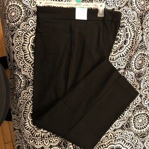Black Stretch Straight Leg Pant Sz 14-16 Petite